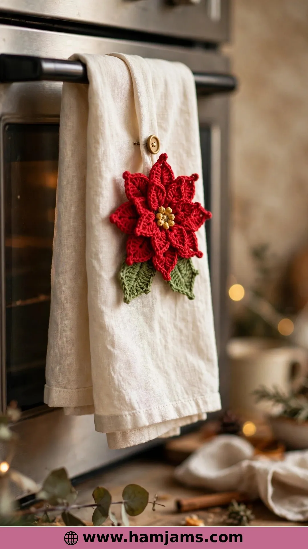 The Button-On Appliqué for Towels and More