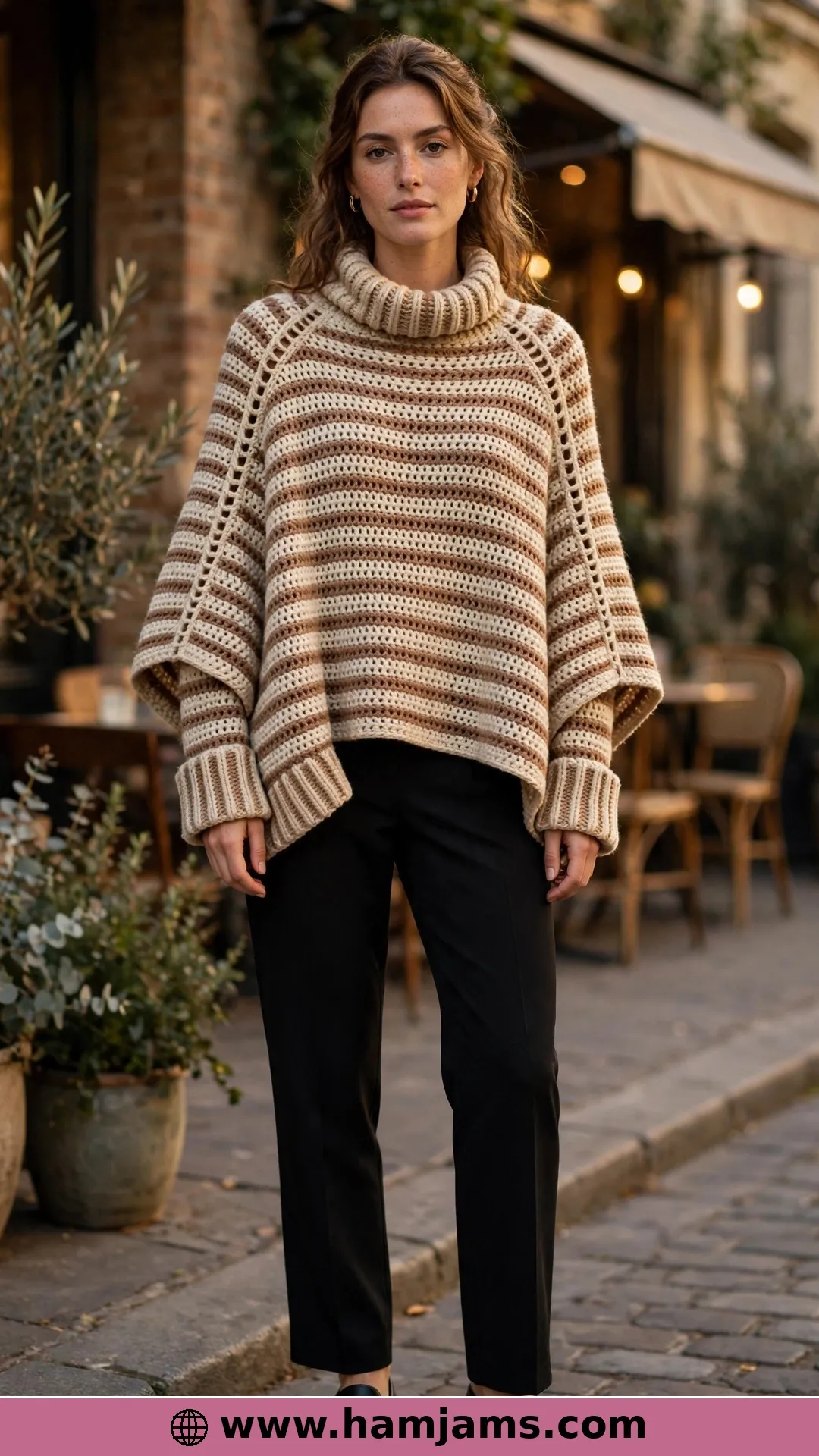 Seamed Sides, Bottom Cuffs and a Roll Neck