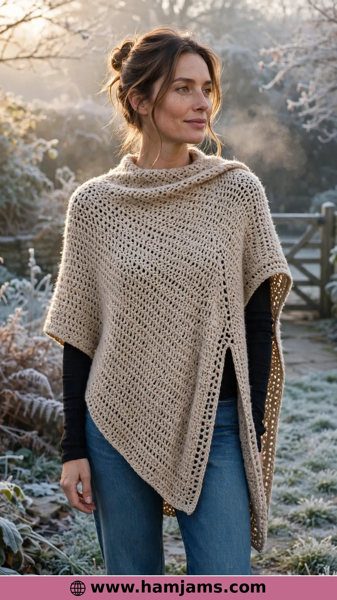 The Turtleneck "Blanket Shirt" With a Side Slit