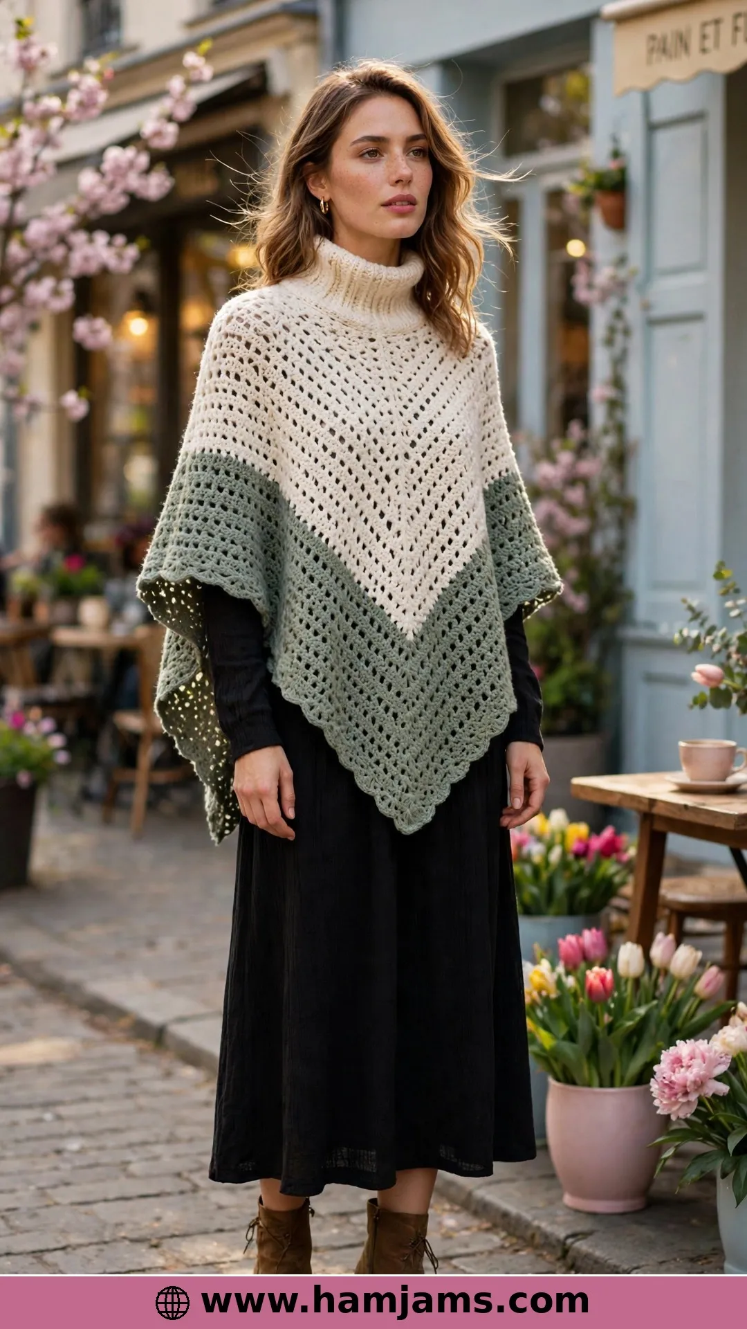 A Two-Tone Cotton Turtleneck for In-Between Weather