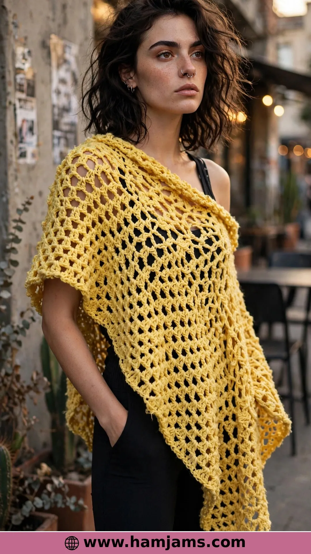 Sunny Yellow Clusters With an Asymmetric Drape