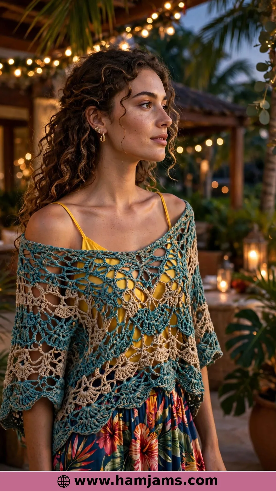 Open Shoulders and Shell-and-Fan Lace