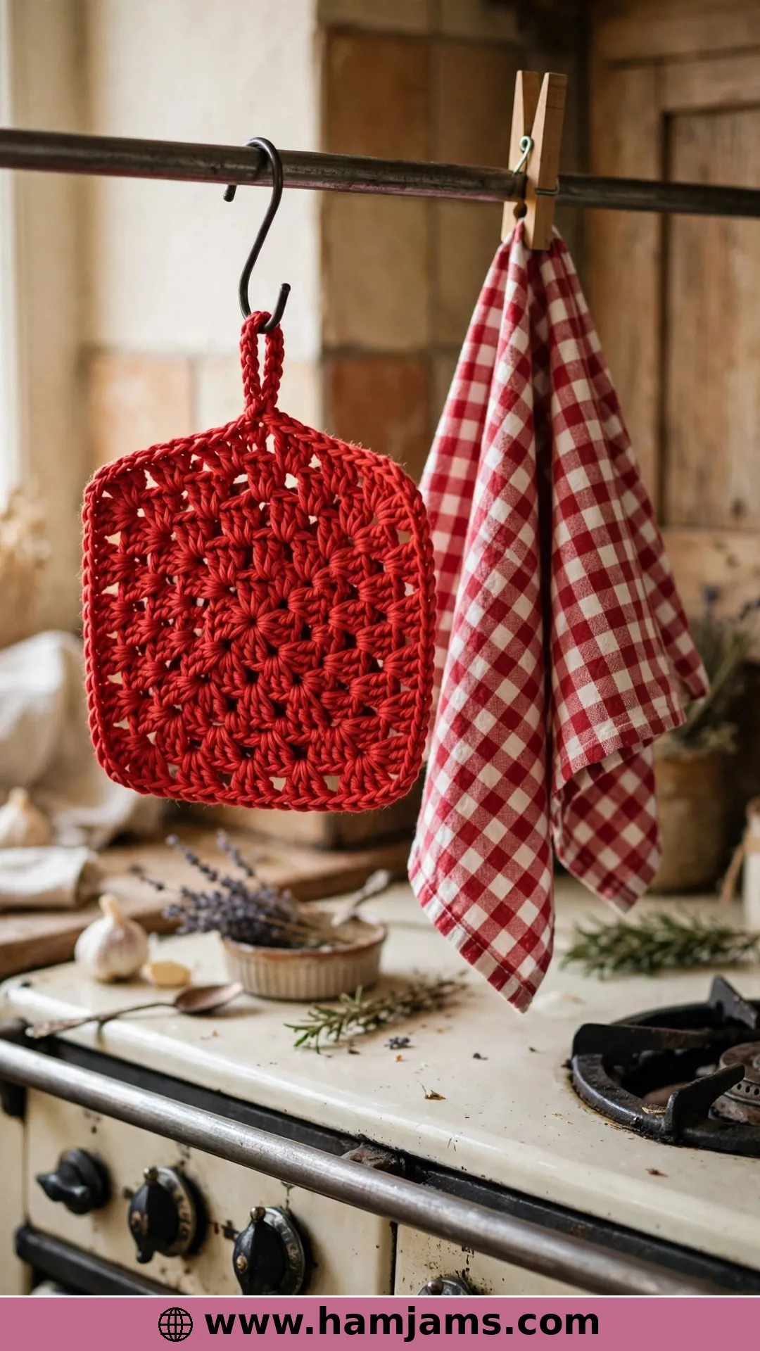 Grandma's First Potholder, Double Thick Rounds