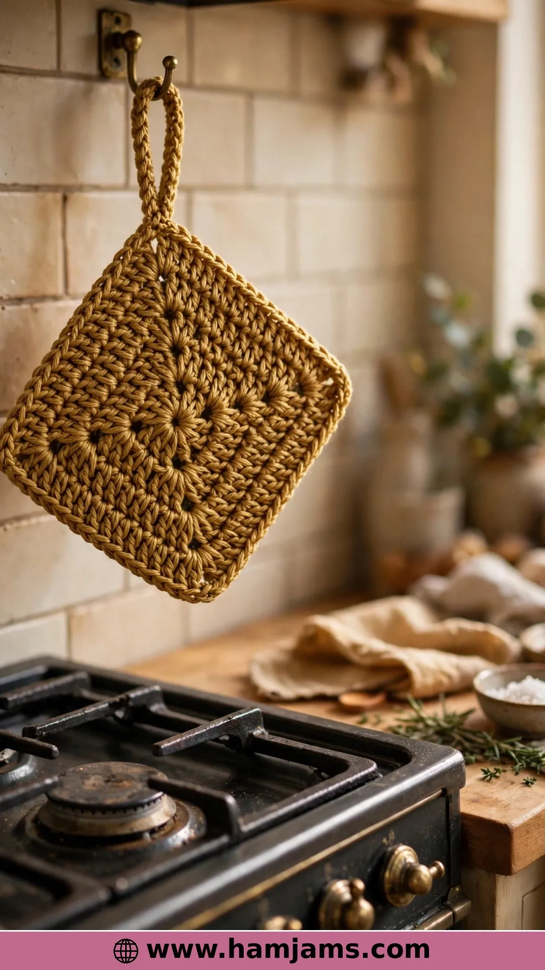 Kylee's Thermal Square With a Stitched Loop