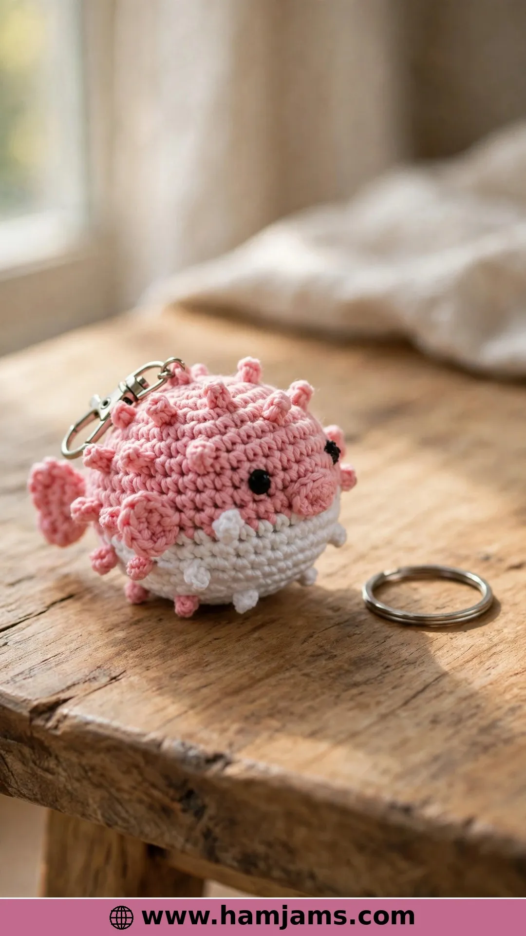 A Pink Keychain Fish