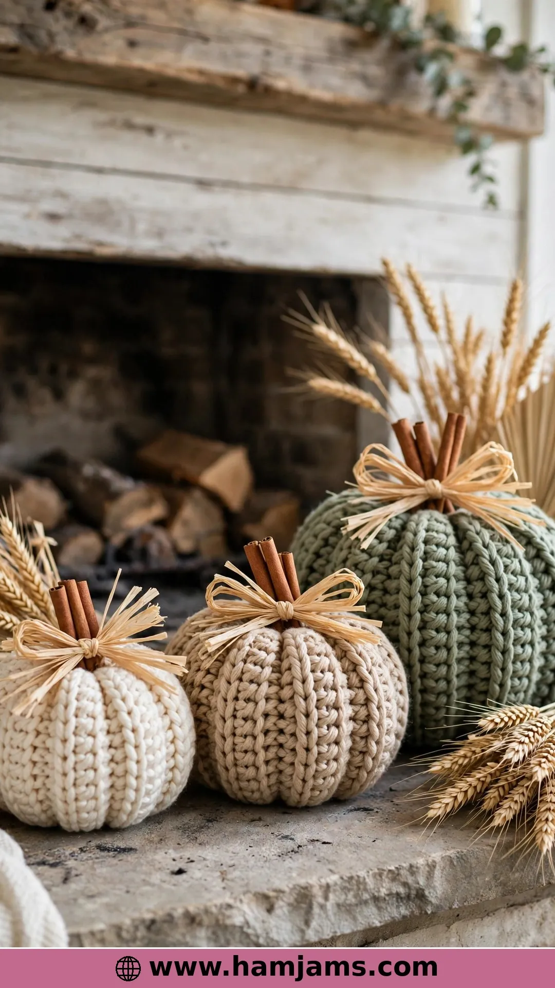 Rustic Farmhouse Pumpkins in Six Sizes