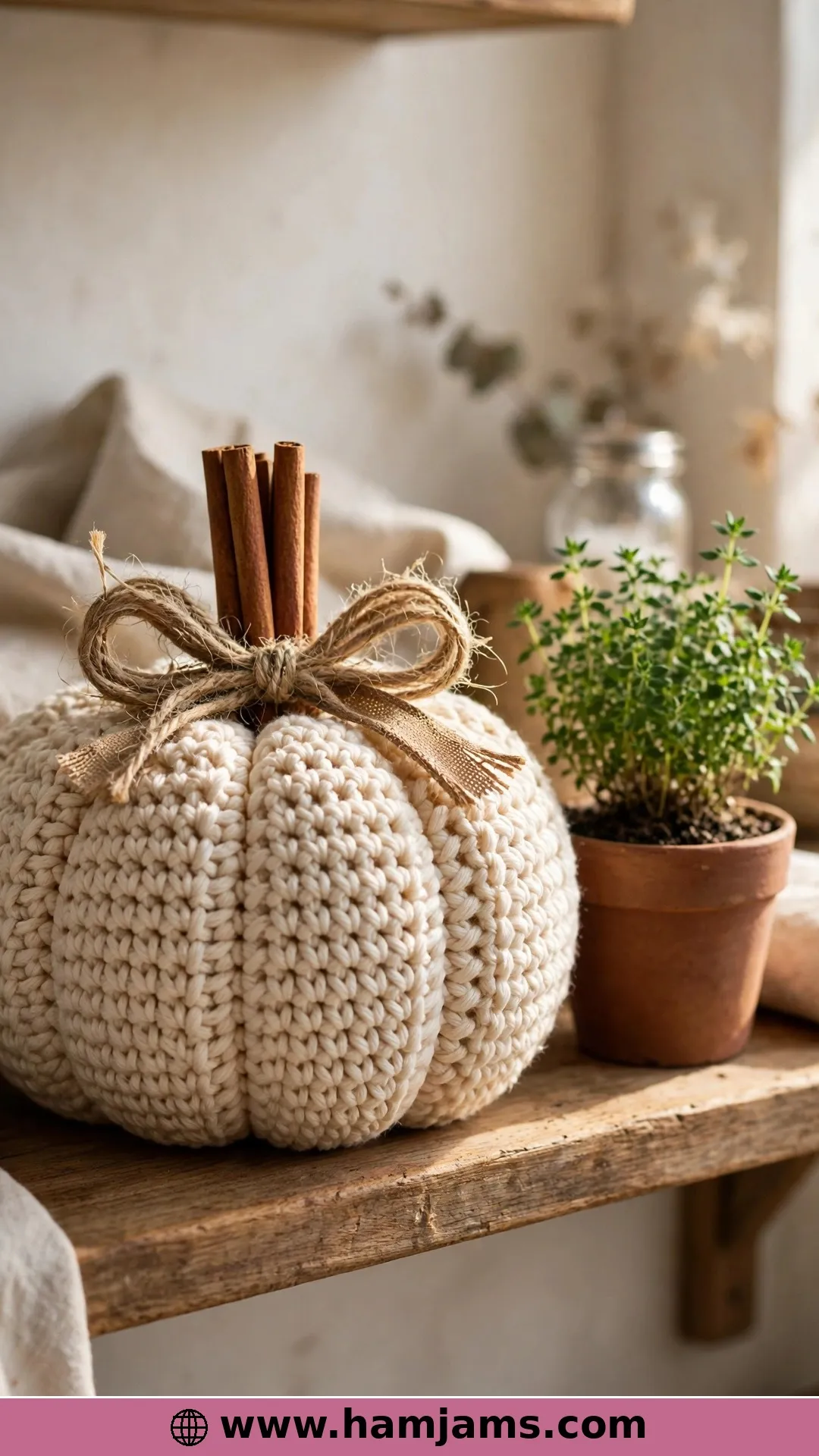Farmhouse Crochet Pumpkins in Worsted Cotton