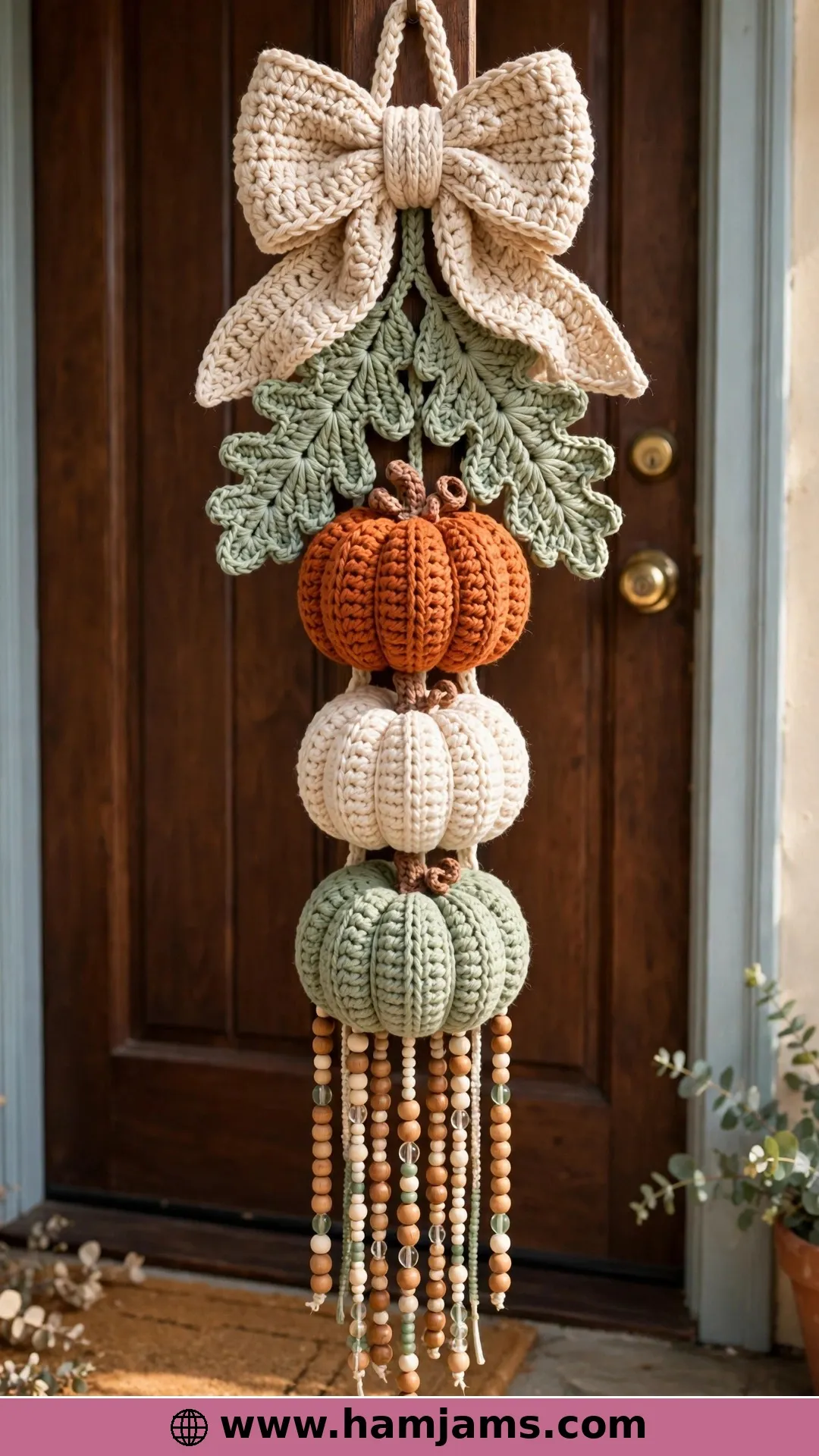 Autumn Pumpkin Door Hanger