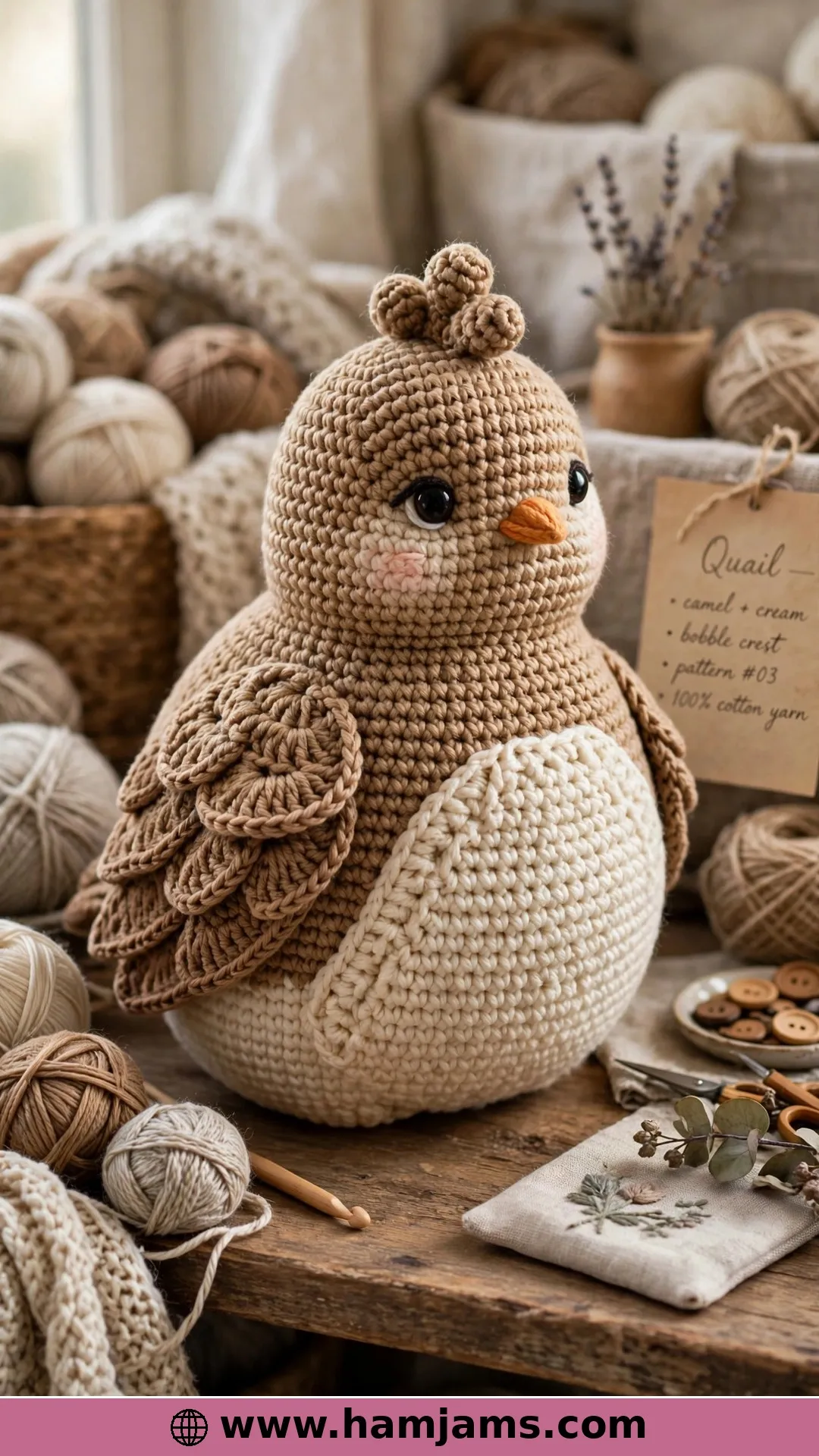 The Plump Woodland Quail with a Bobbled Crest