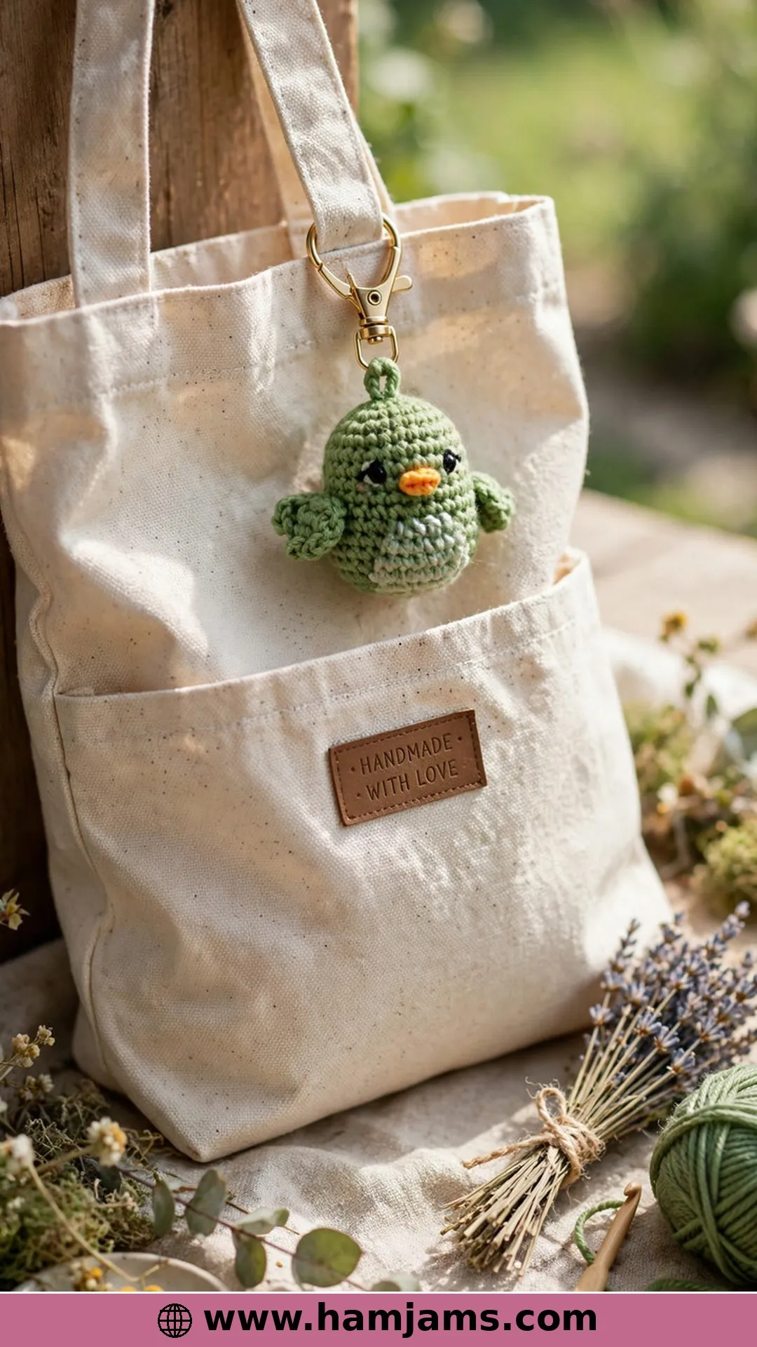 A Pocket-Sized Green Bird Keychain