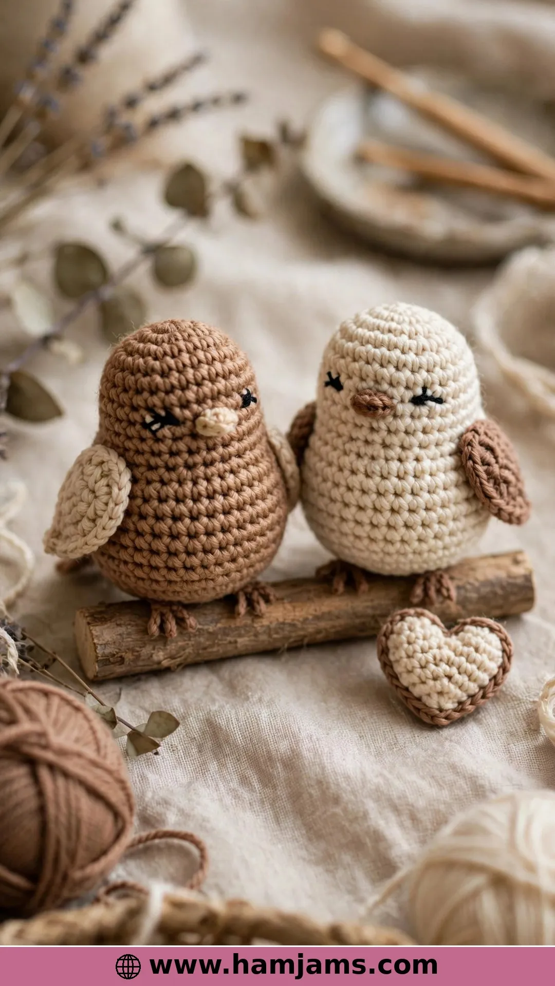 Two Birds in Love on a Little Perch