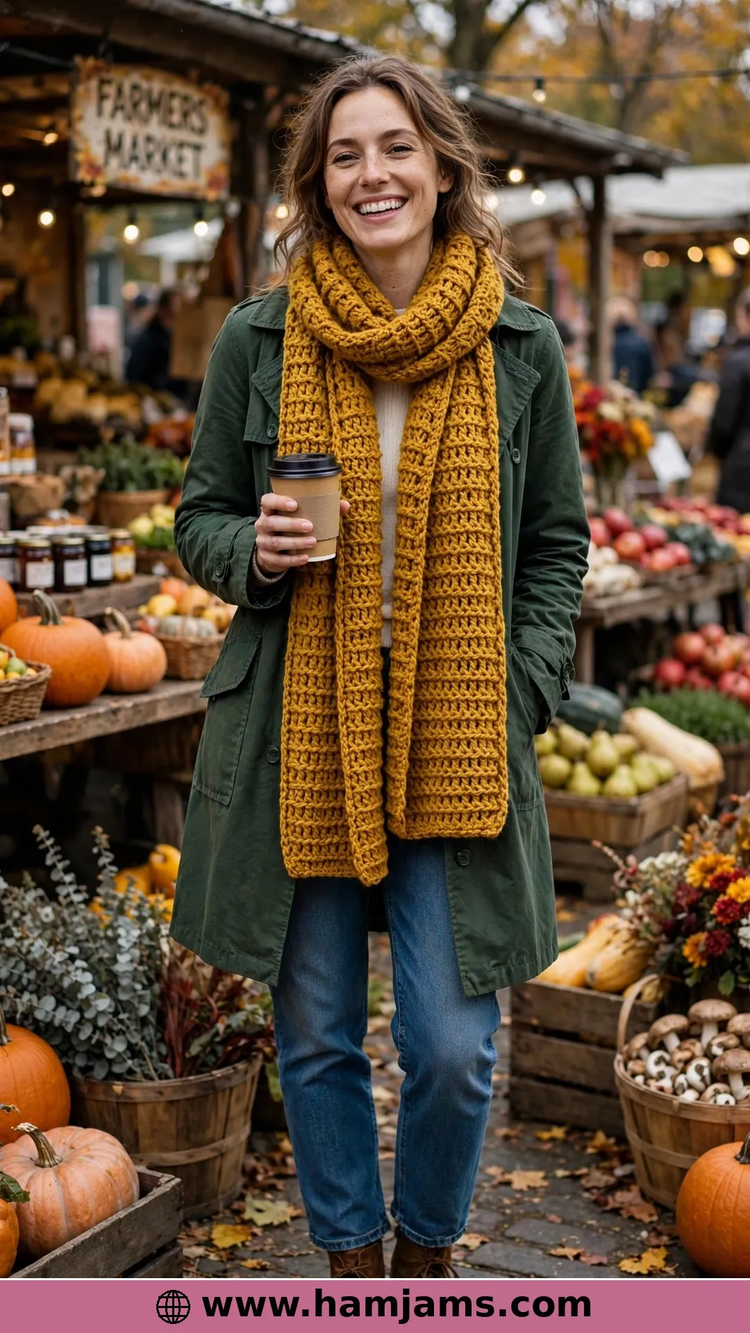 The Waffle Stitch Scarf That Feels Like a Warm Hug