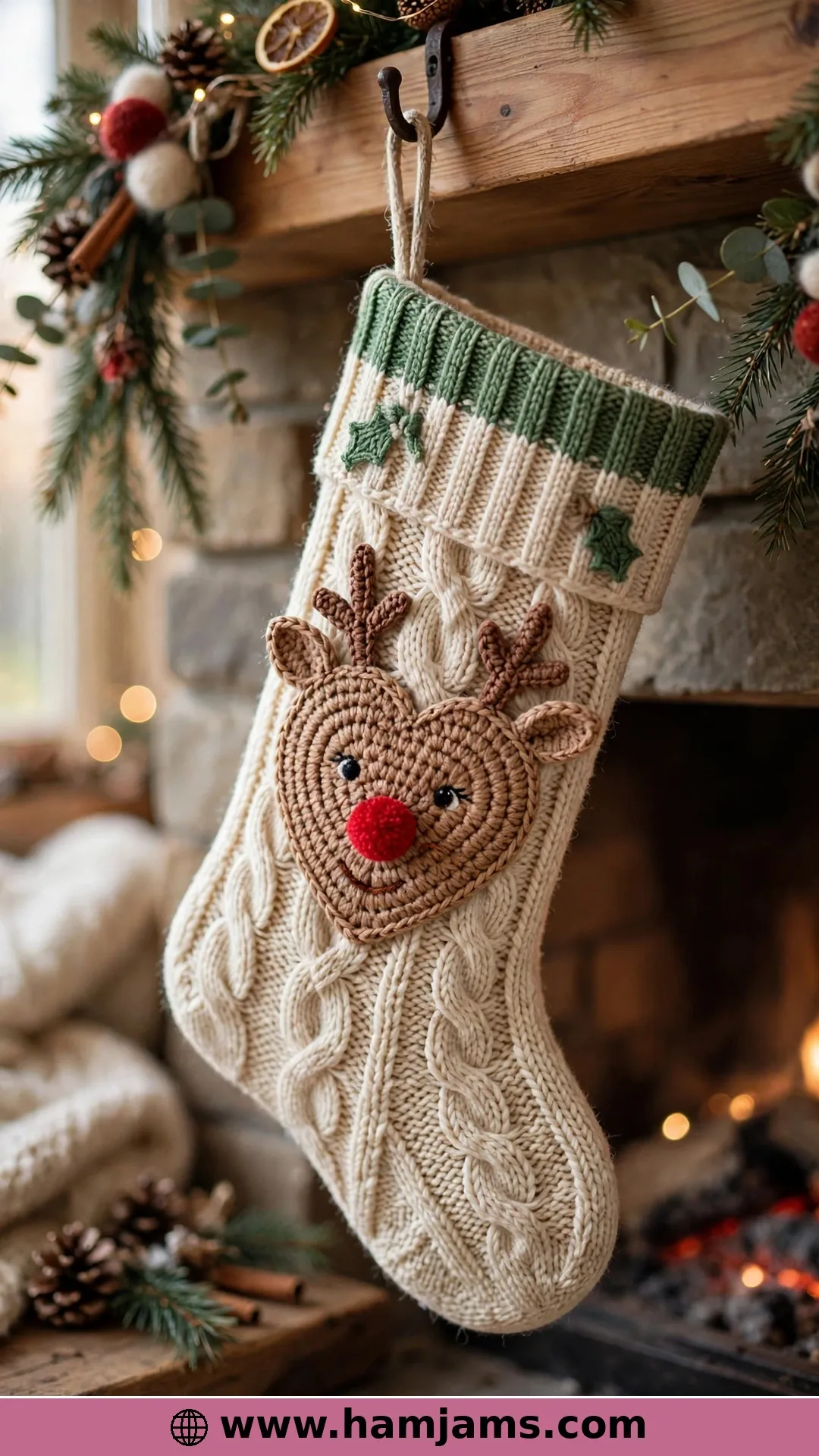A Reindeer Built From a Heart