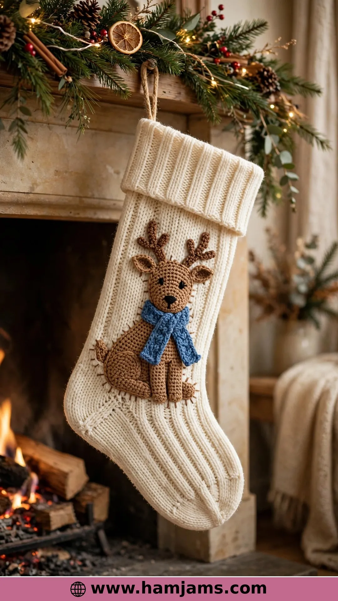The Full-Bodied Appliqué With a Blue Scarf
