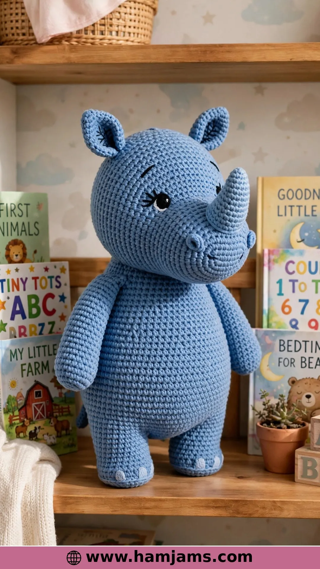 Ron, the Big Blue Standing Rhino