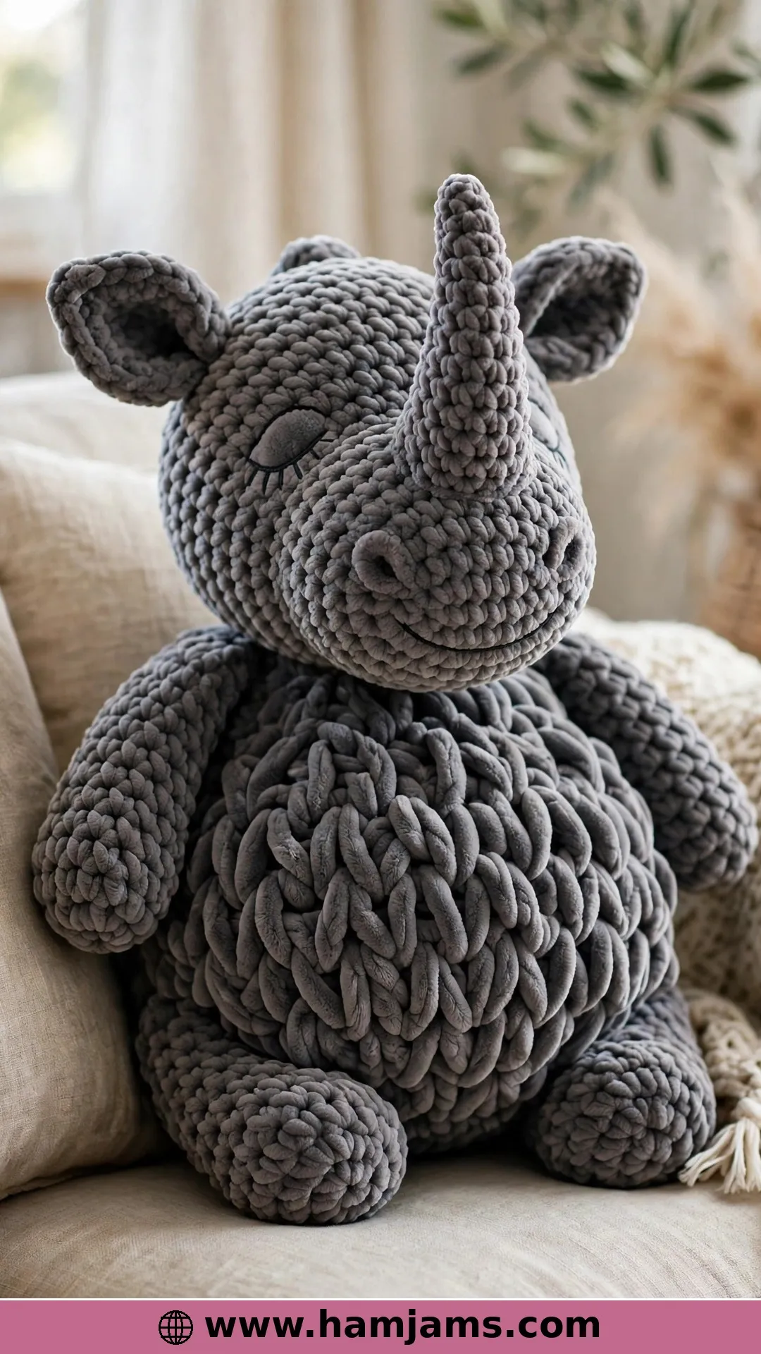 A Cuddly Plush in Velvet-Soft Yarn