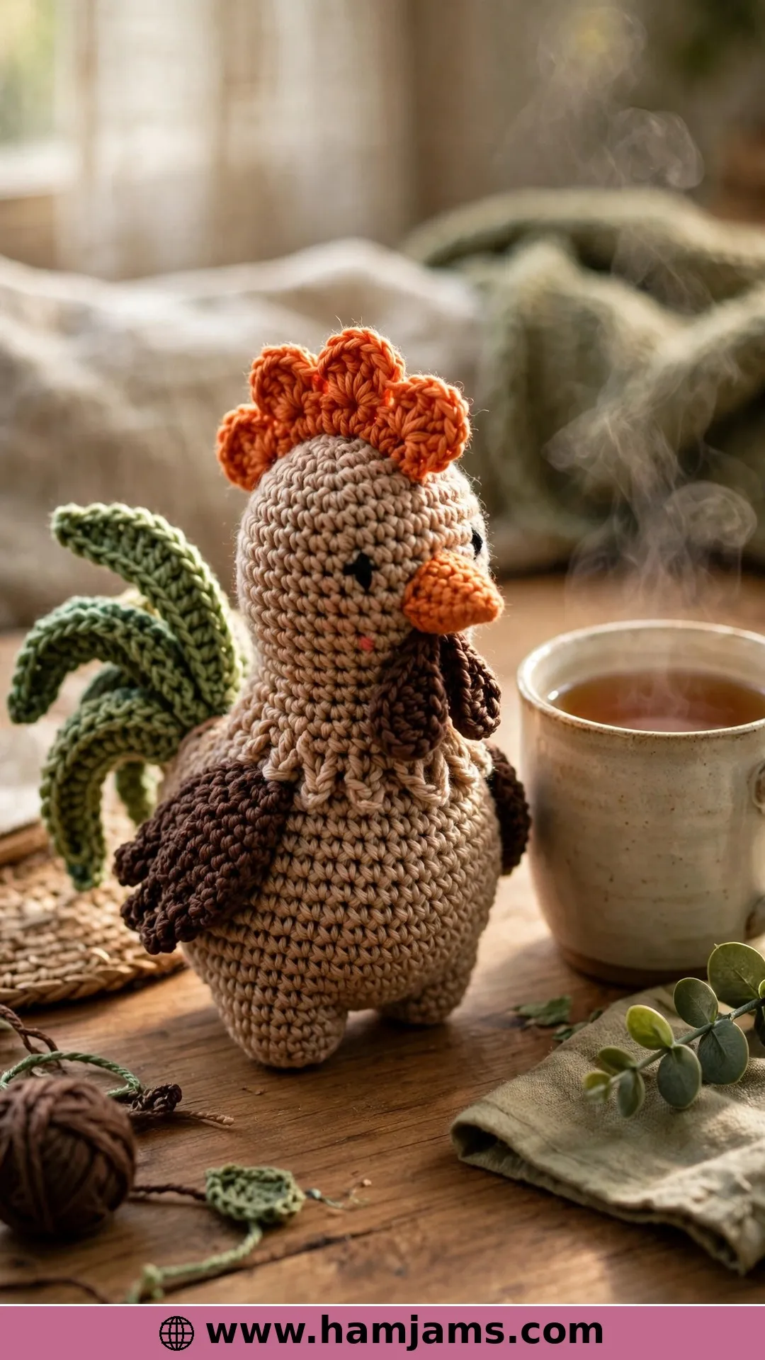 A No-Sew Rooster From the Woodland Make-Along