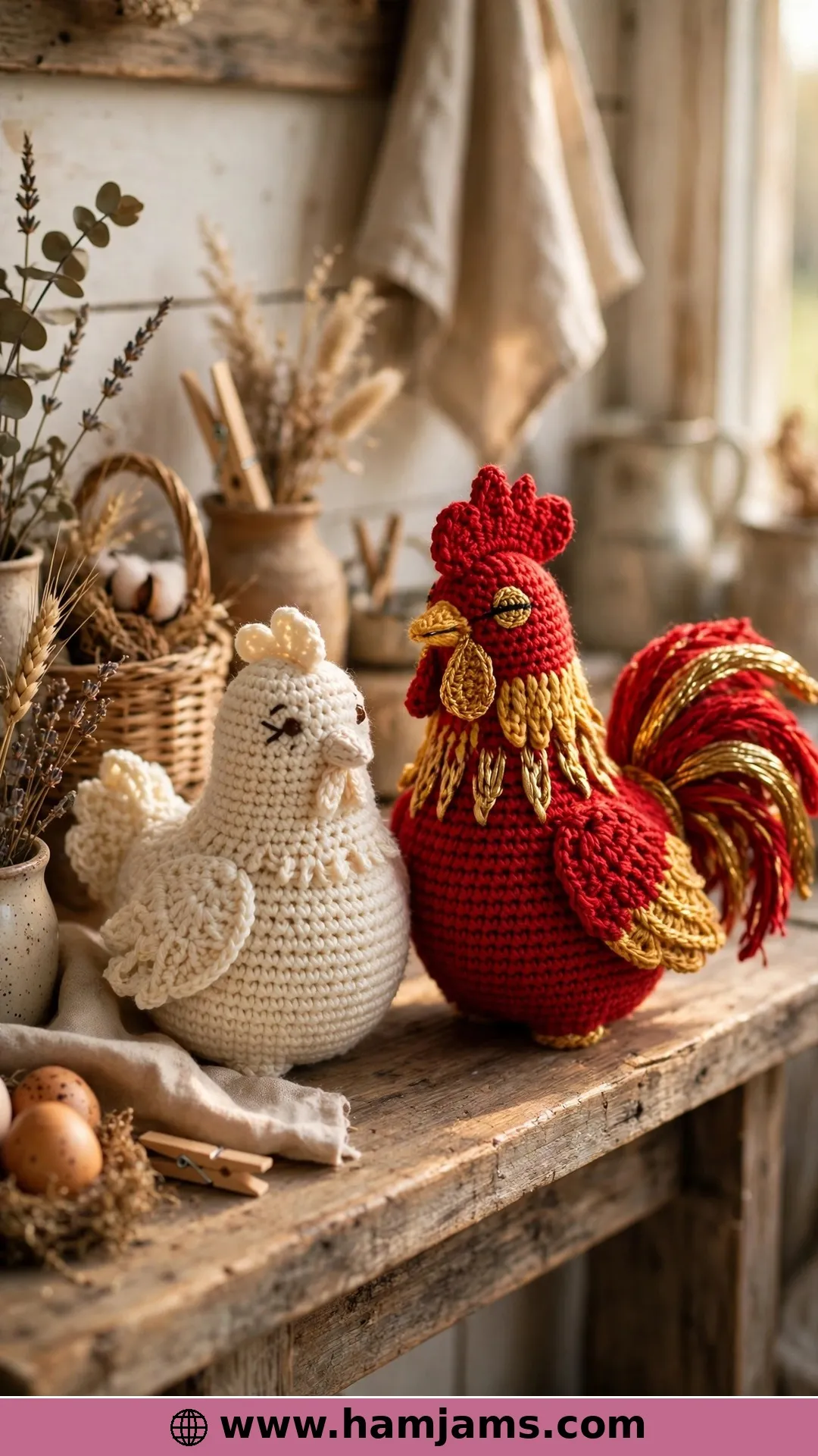 Two Birds in One Pattern: Daisy and Rusty