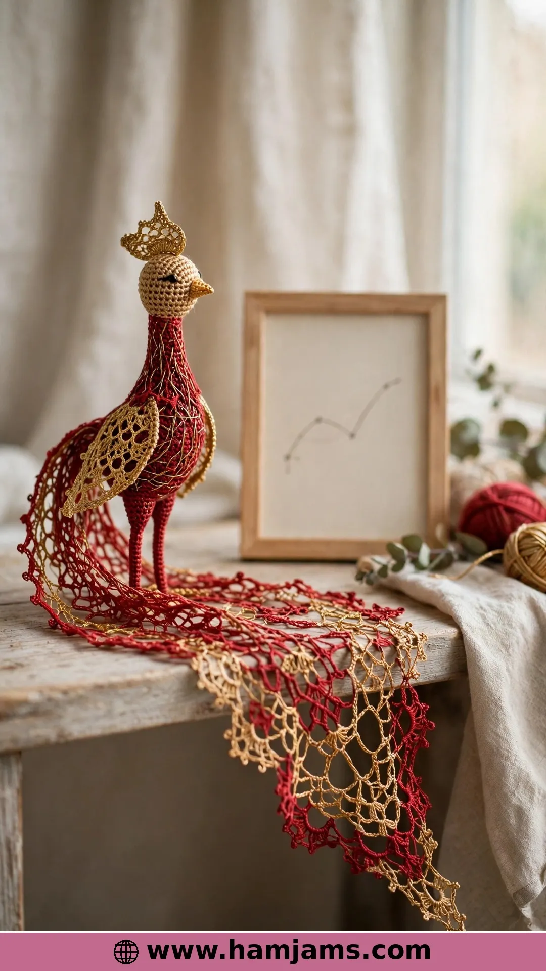 A Russian Charted Rooster With a Lacy Tail