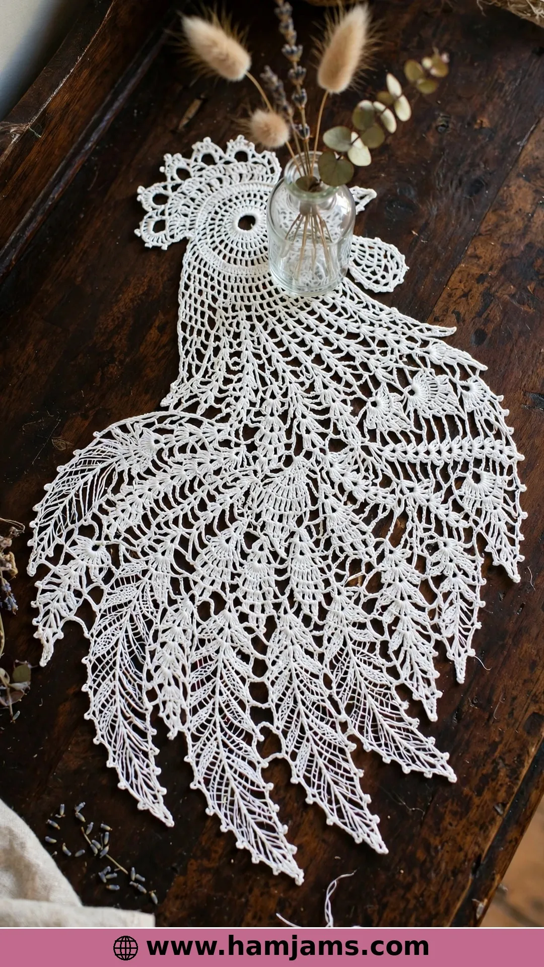 A Lacy Thread Doily for the Dresser