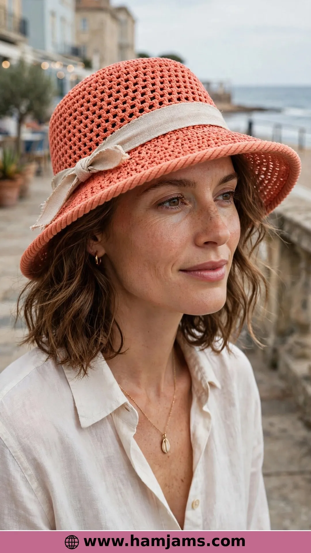 Sunny Vacation and Its Lobster-Stitch Edge