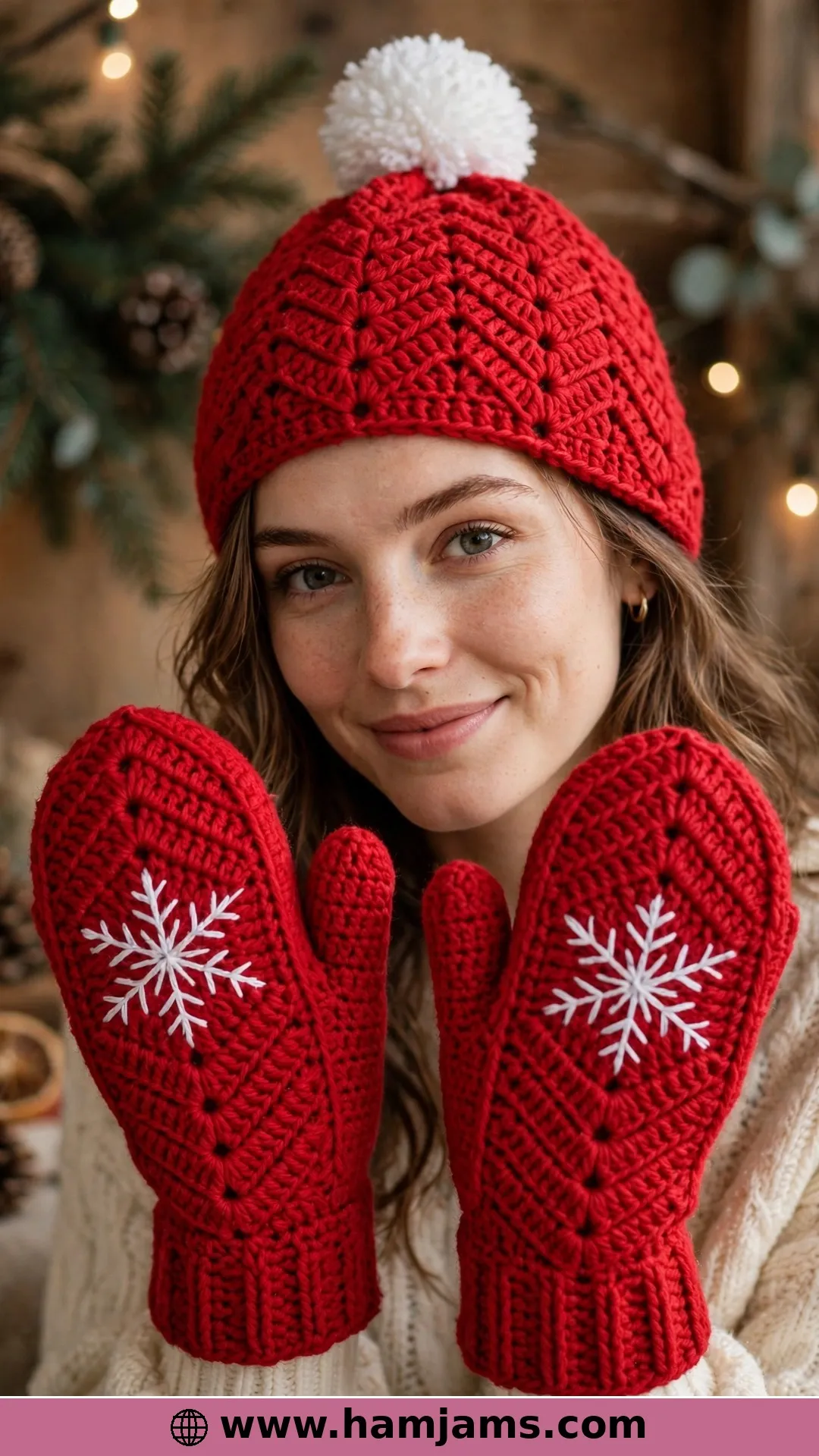 The Santa Hat That Brings Its Own Mitts