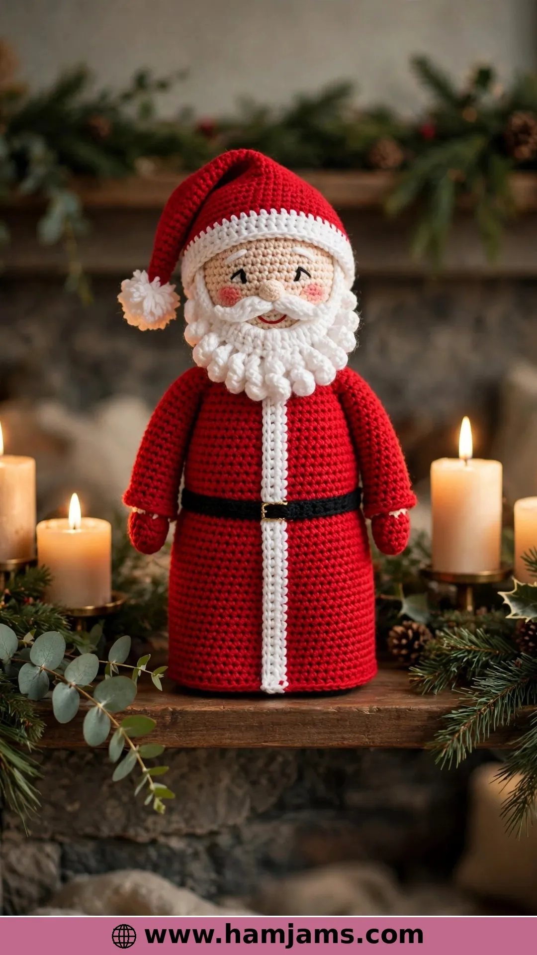 The Santa With the Suit Trim Worked Right In