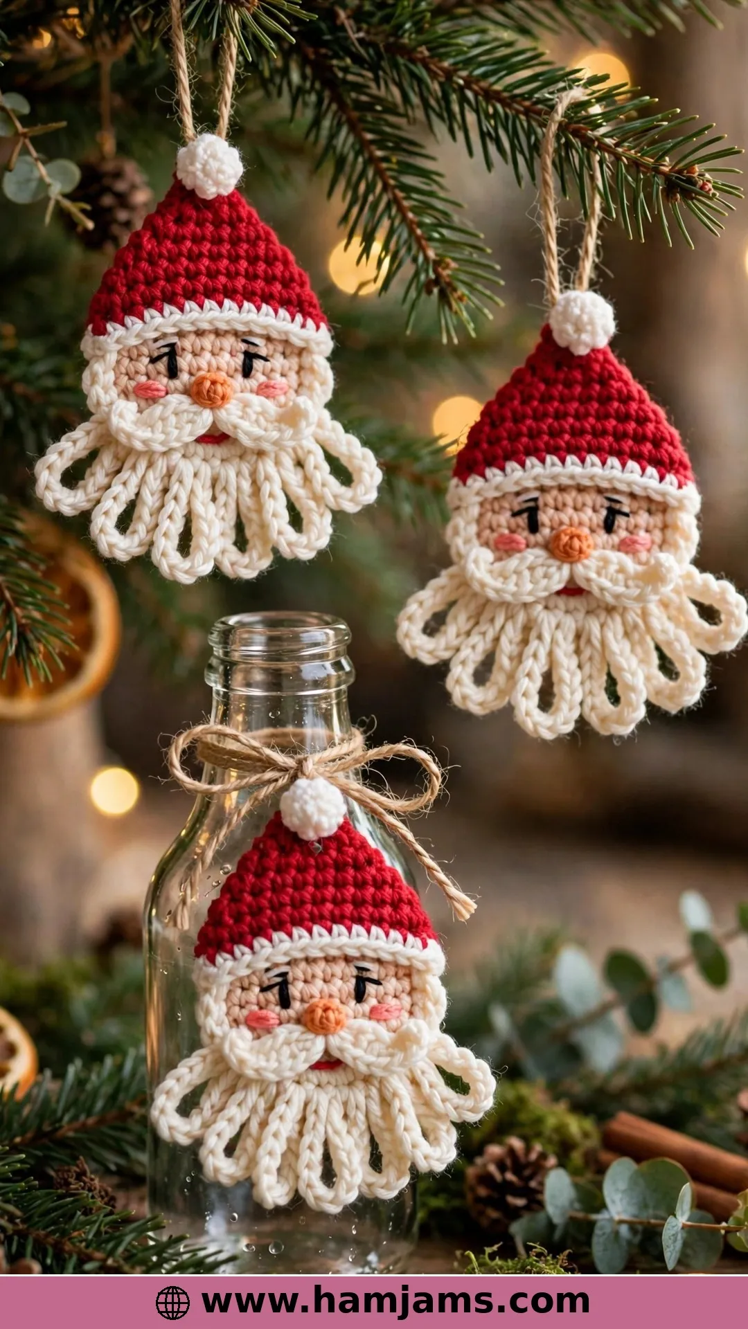 One Little Santa Face, Three Ways to Finish It
