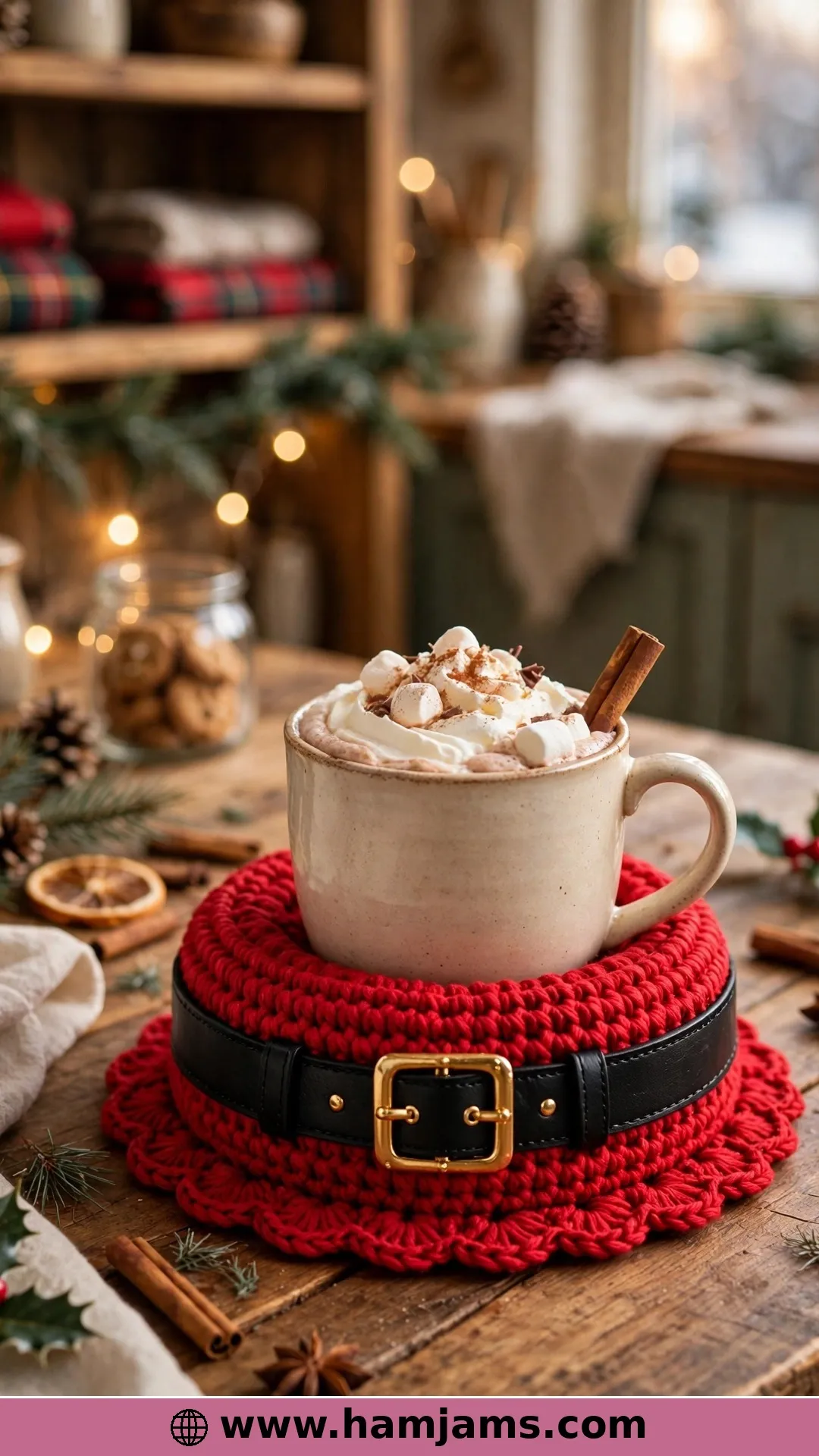 The Thermal-Stitch Santa Suit Coaster