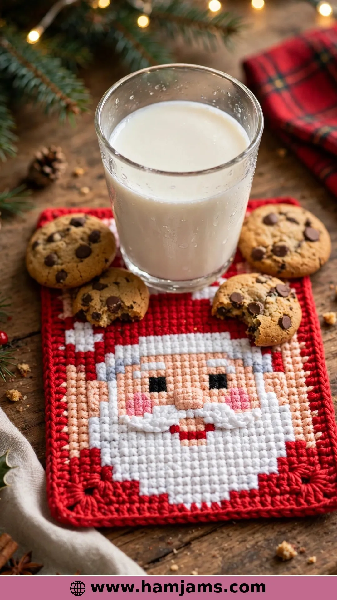 The Corner-to-Corner Santa Coaster