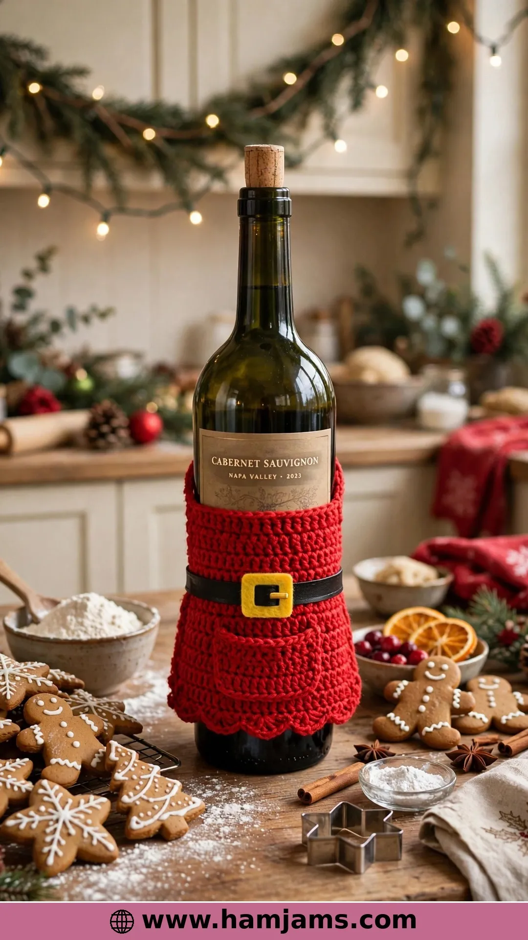 The Thirty-Minute Santa Apron for a Bottle