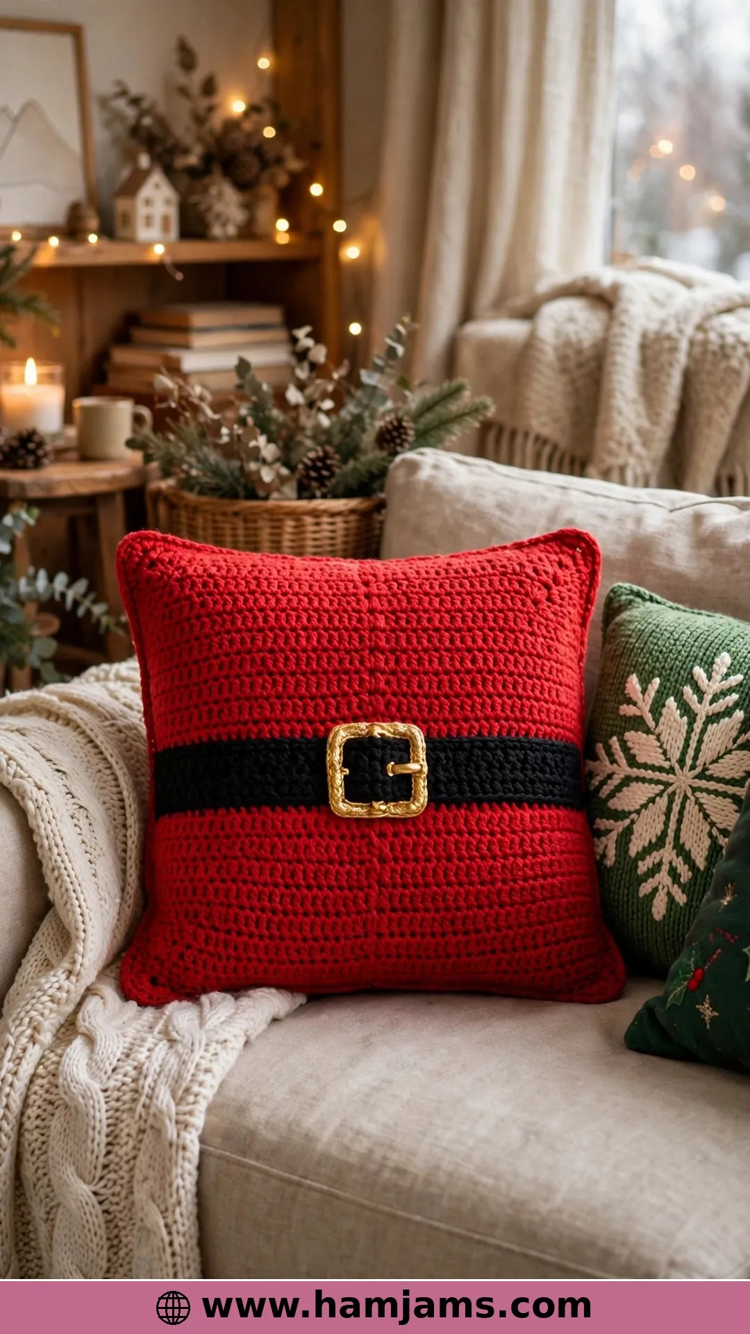 The Santa Suit Pillow With Almost No Sewing
