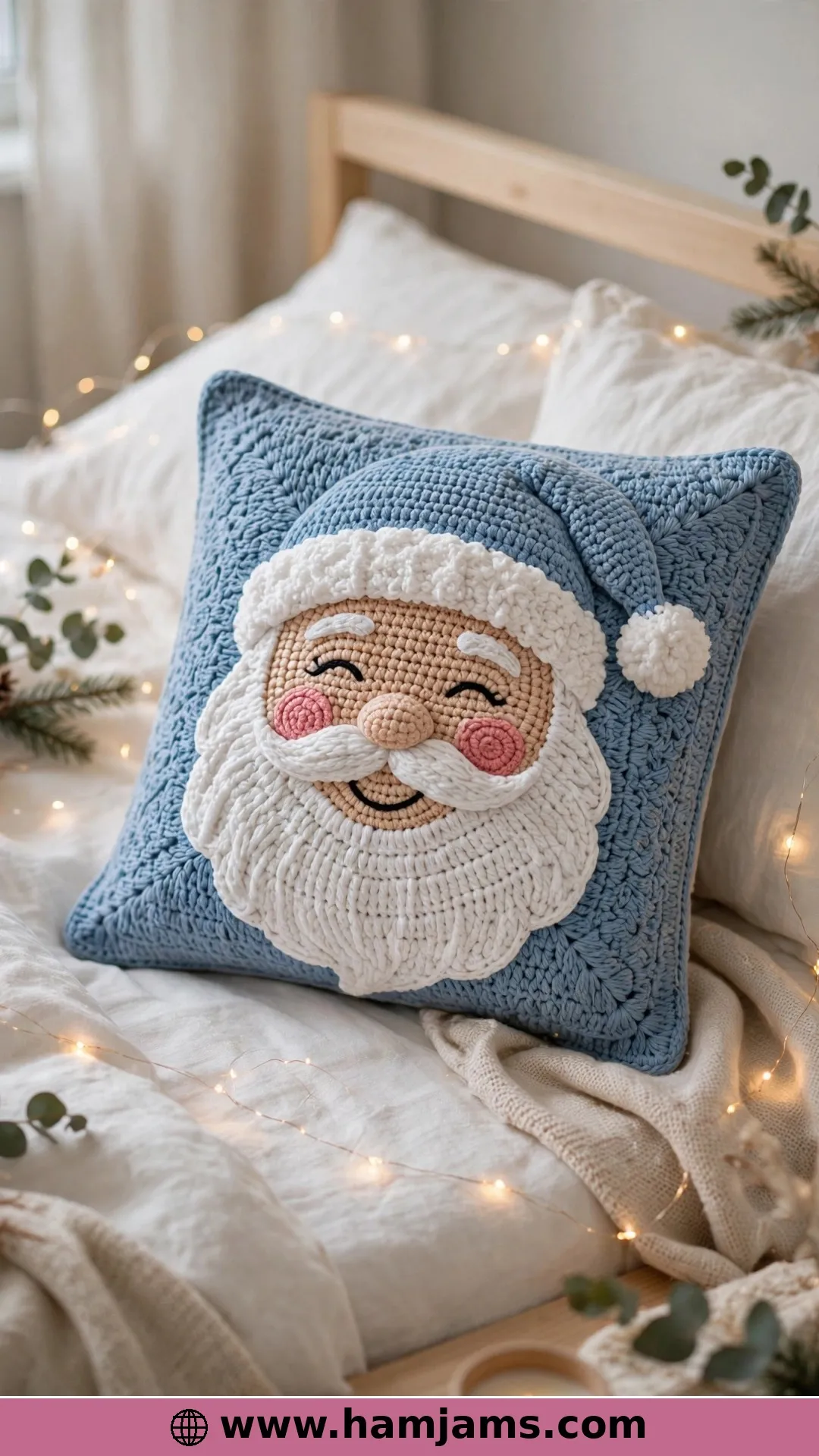 The Tapestry Santa Face Pillow Cover