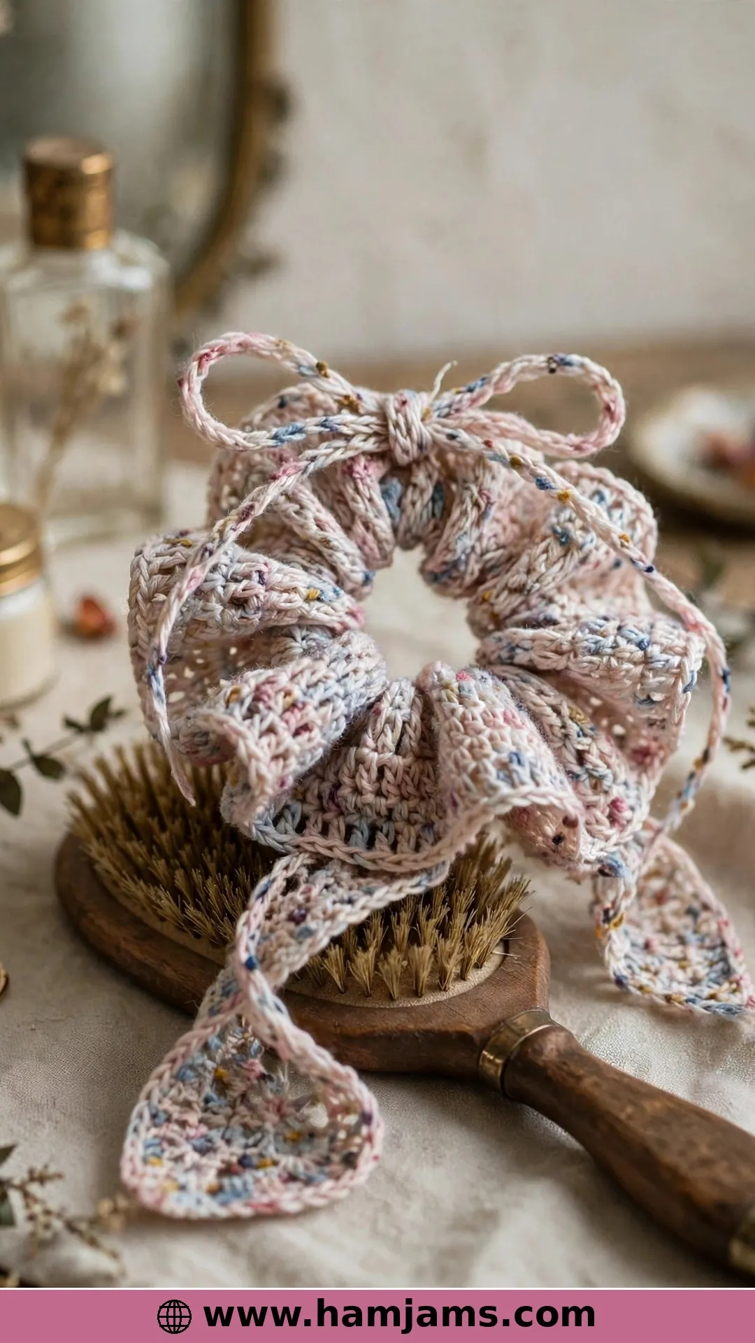 A Sedge-Stitch Bow for Your Ponytail