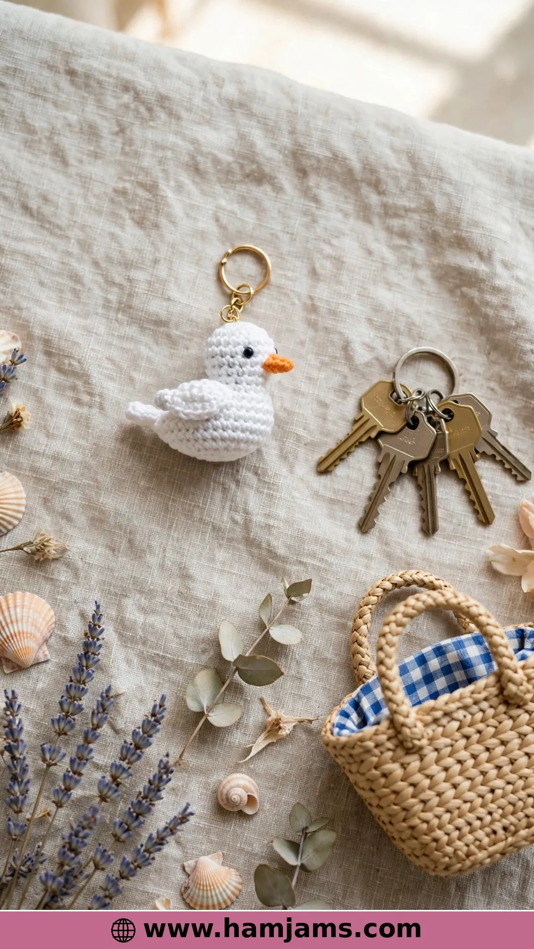 A Mini Seagull for Keychains, Garlands and Ornaments