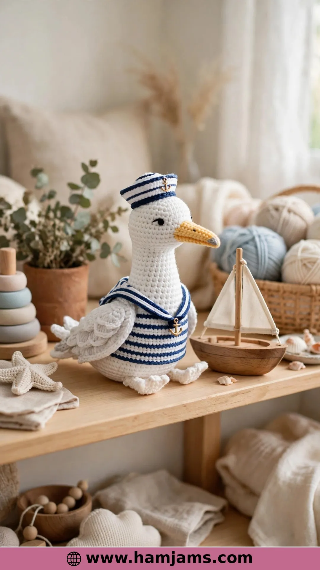 The Sailor Seagull in His Smart Uniform