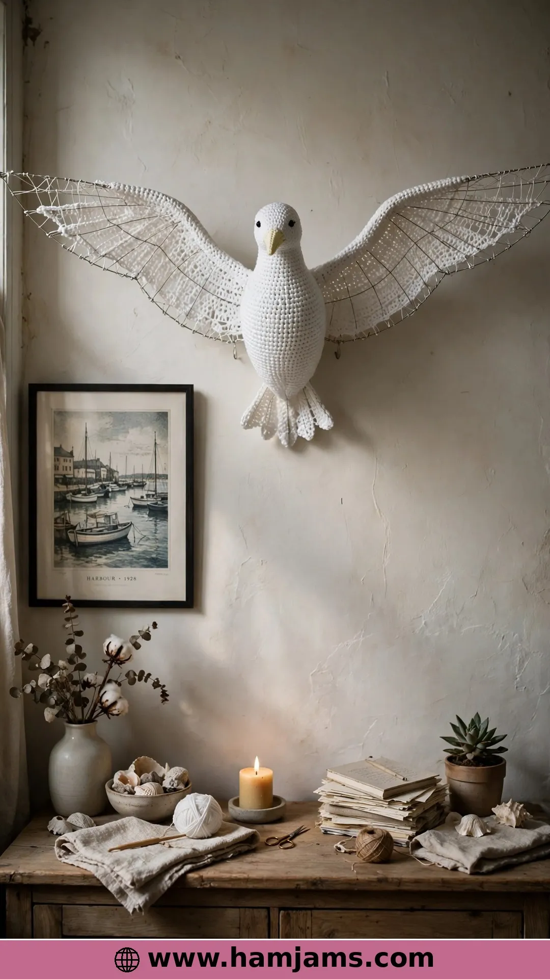 A Big Wire-Framed Seagull With a Nineteen-Inch Wingspan