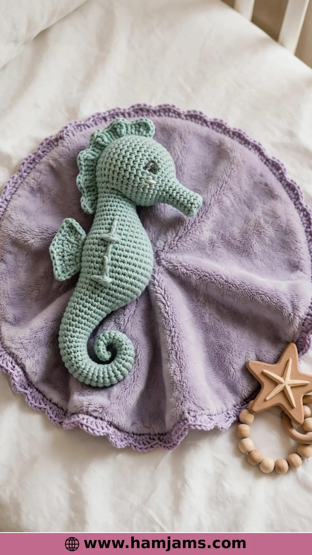 A Seahorse Lovey for Ocean Nurseries