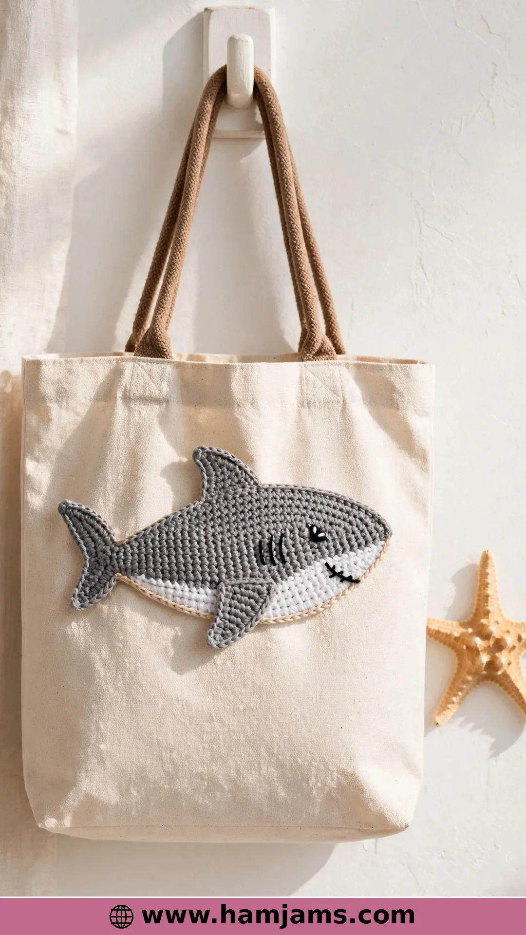 The Shark Appliqué for Blankets and Beach Bags