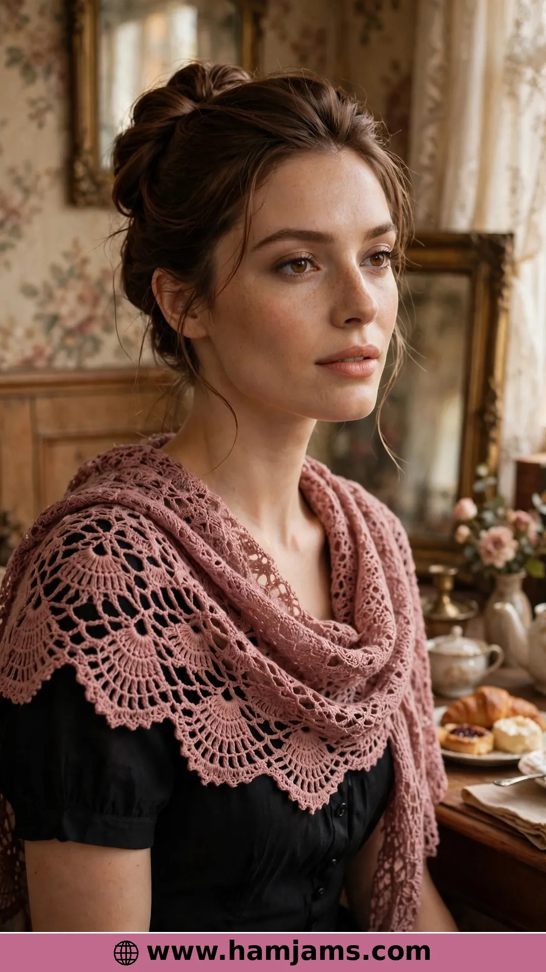 Edwardian Fans in Dusky Rose