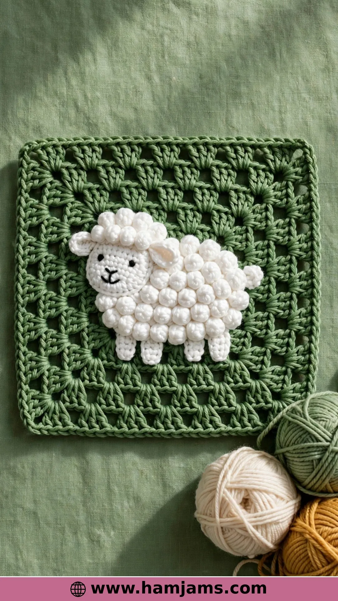 The Bobble Wool Square