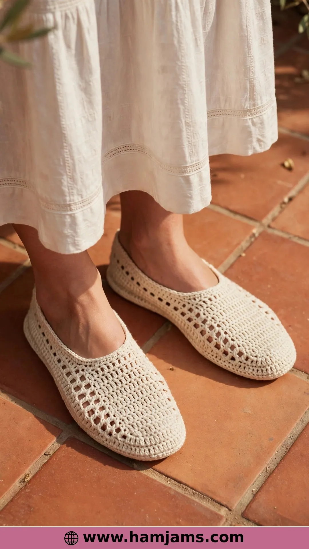 Eyelet Summer Slippers