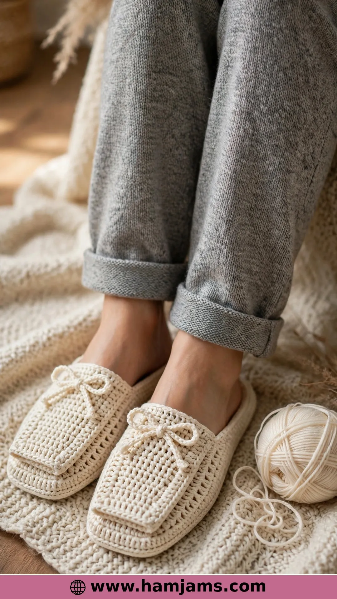 Origami-Toe Slippers From a Single Skein