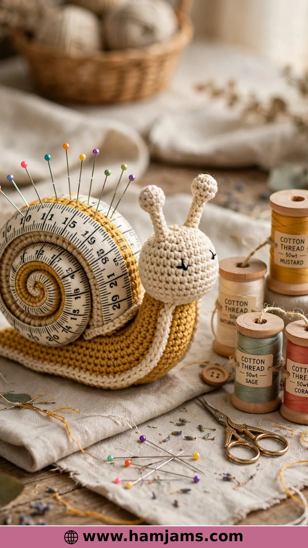 The Crafter Snail That Holds Your Pins