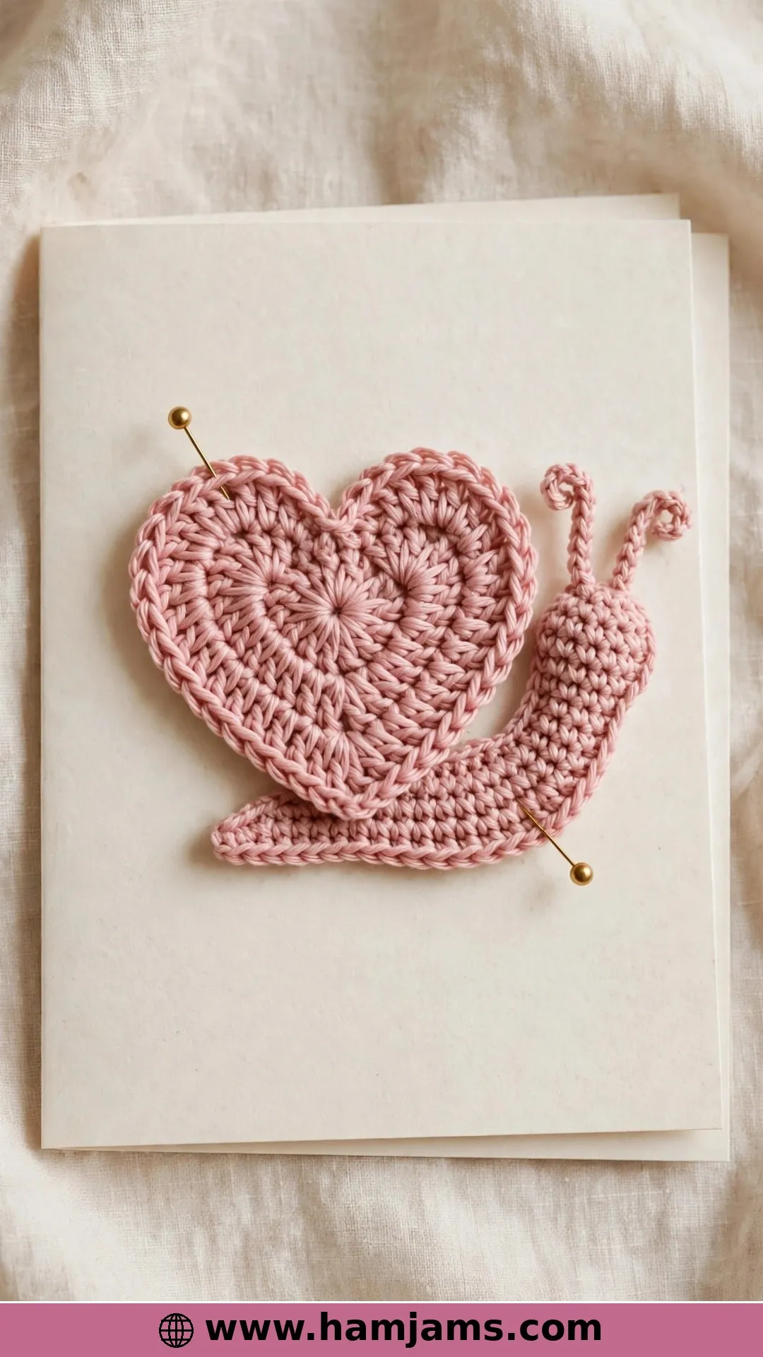 A Tiny Heart Snail Appliqué