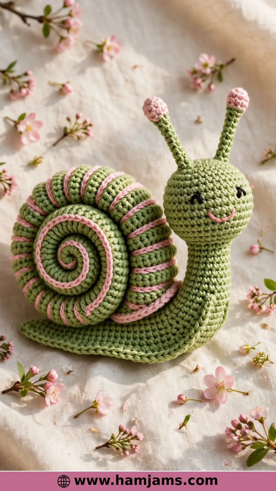 A Spring Snail with a Third-Loop Spiral