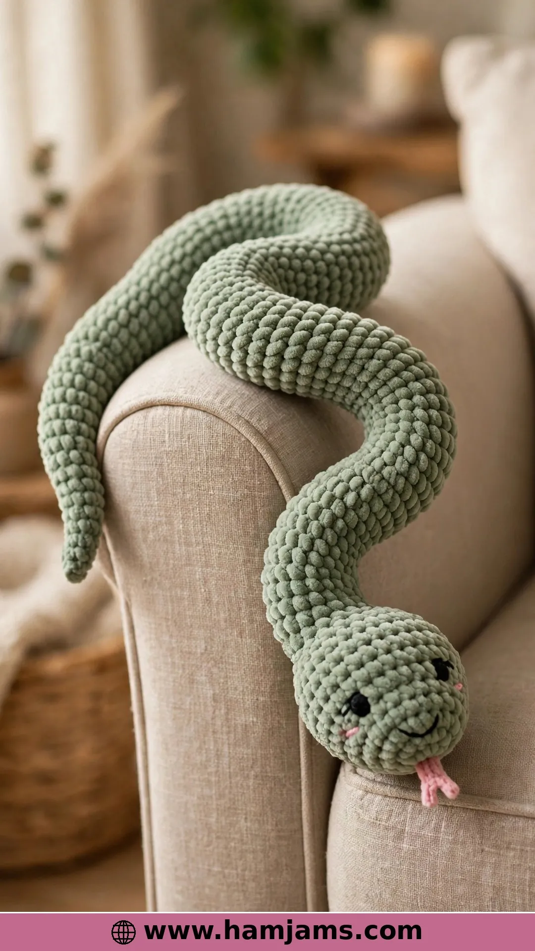 The One-Piece Plush Snake You Can Drape Anywhere