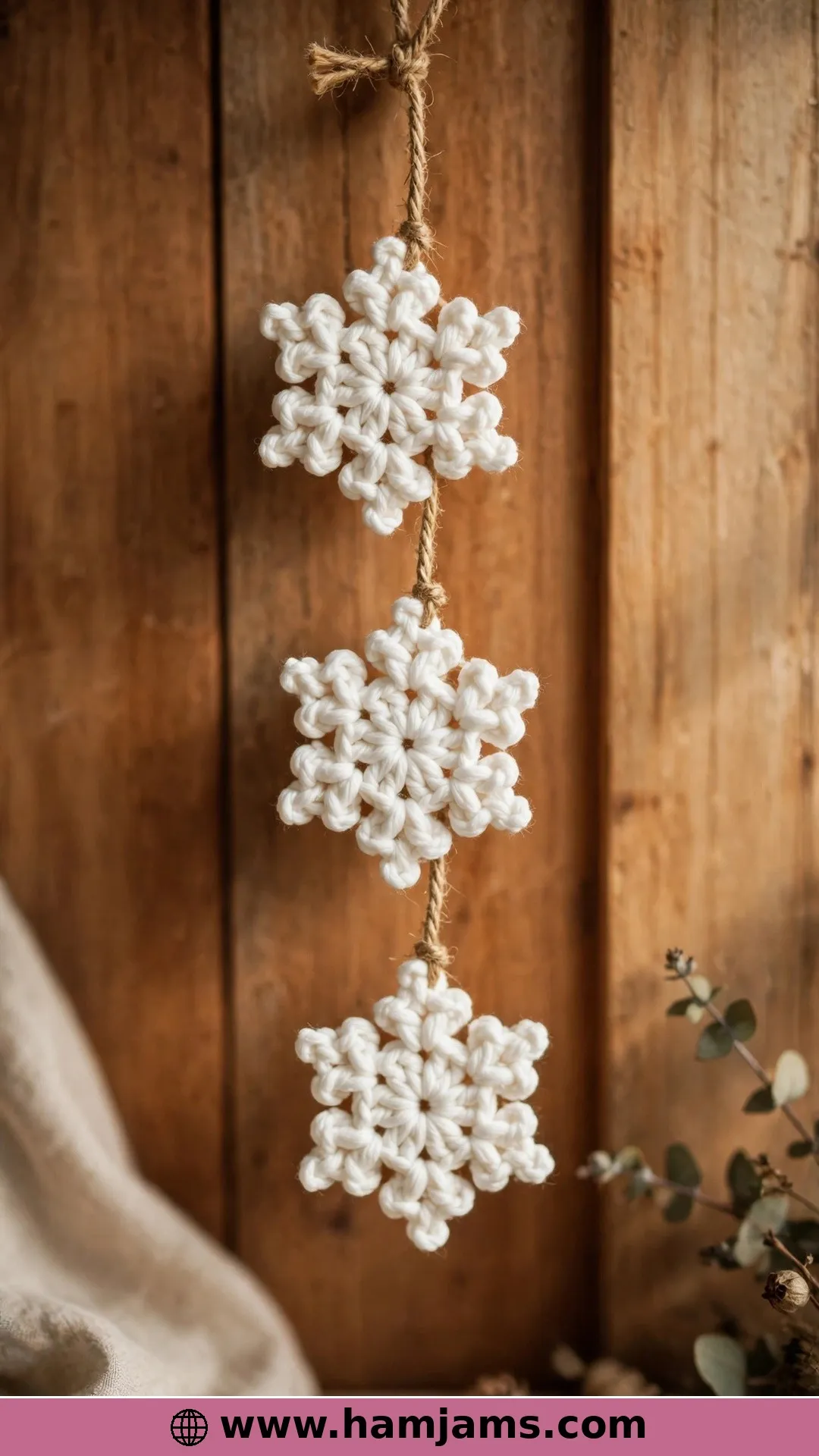 Three Snowflakes, One Round Each