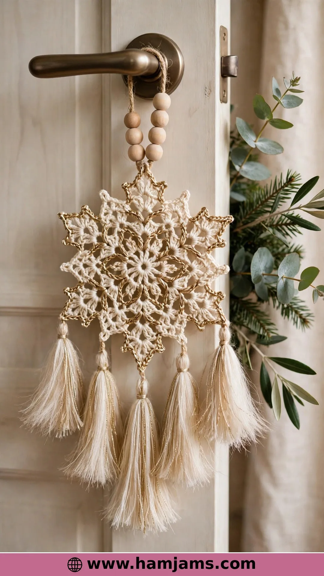 The Scandi Snowflake With Tassels and Beads