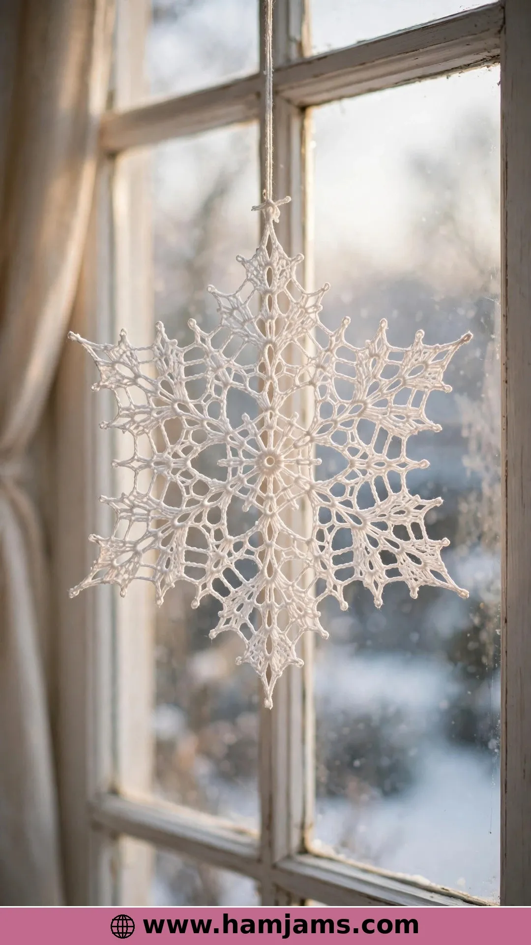 Tall Lace Spokes in Fine Cotton Thread